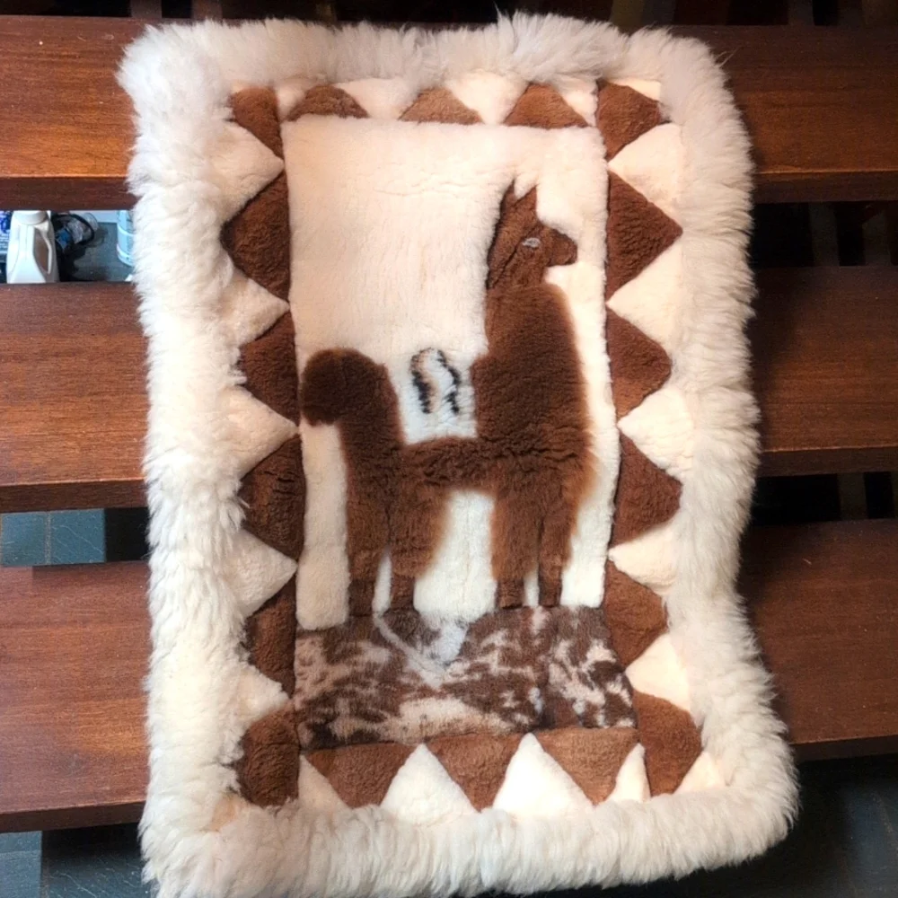 Authentic Llama Fur Wall Hanging